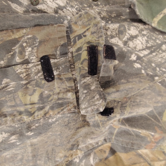 Vtg Mossy Oak Field Staff L Button Front Vented - Picture 4 of 8